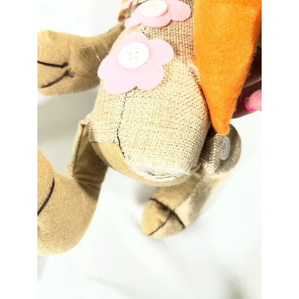 Easter Bunny Decor Bundle 5pc Target Ceramic Tealight Holders Burlap Plush Set‎